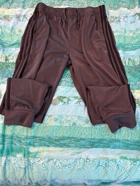 Men’s adidas Dark Gray Track Pants , large, worn once.  Size tag removed.